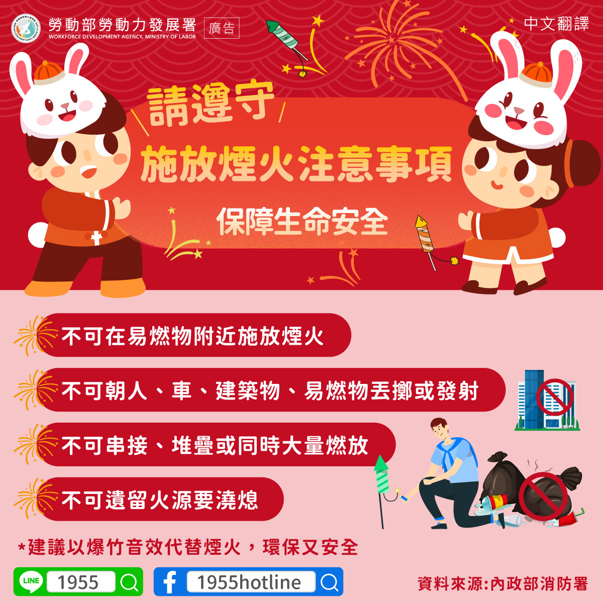 施放煙火注意事項